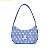  Túi Đeo Vai MLB Monogram Jacquard Shoulder Bag LA Dodgers - Xanh Blue 3ABQS012N-07CBL 