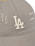  Mũ Lưỡi Trai MLB Damaged Washed Unstructured Ball Cap LA Dodgers Grey 3ACPVV34N-07GRS 