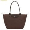 Túi Xách Longchamp Le Pliage Green M Tote bag Mocha