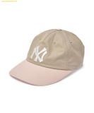  Mũ Lưỡi Trai MLB Q-Fit Color Block Unstructured Ball Cap NY (Mg.Sand) 3ACPB666N-50SAM 