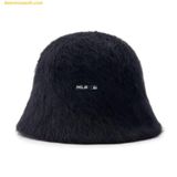  Mũ Bucket Lông MLB Soft Angora Knit Dome Hat NY (Black) 3AHT00536-50BKS Đen 