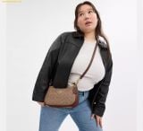  Túi Đeo Vai Coach Teri Shoulder Bag In Signature Canvas CV933 Brown Tan 