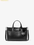  Túi Xách Michael Kors Carson Medium Pebbled Leather Satchel - Black 