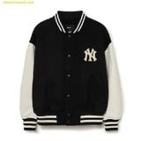  Áo Khoác Bomber MLB New York Yankees 3AJPV0634-50BKL Màu Đen Trắng 