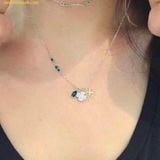  Dây Chuyền Swarovski Symbolica pendant Clover, Green, Mixed metal finish 5535554 