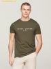  Áo Phong Tommy Hilfiger Logo Embroidery Slim T-Shirt Aegean Sea 