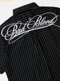 Áo Sơ Mi Bad Blood Dark Classic Short Sleeve Shirt - Black/Striped w-sht25-004 