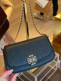  Túi Đeo Vai Tory Burch Britten Embossed Convertible Crossbody Bag Black 