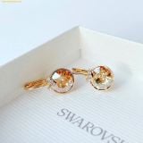  Khuyên Tai, Bông Tai Swarovski Bella V drop earrings Round cut, Gold tone, 18k gold finish 5662093 