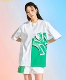  Áo Phông MLB Pop Art Graphic Mega Overfit Short Sleeve T-Shirt NY (White) 3ATSL0433-50WHS 