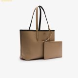  Túi Tote Lacoste Anna Reversible Tote With Pouch NF2142AA Đen Phối Begi 