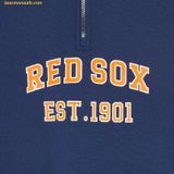  Áo Sweat MLB Varsity Overfit Half-Zip Man-to-Man BOS (Navy) 3AMTV0341-43NYS 