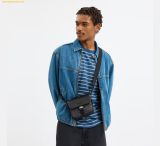  Túi Đeo Chéo Coach Racer Crossbody Bag in Signature Canvas CBG13 Đen Logo 