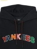  Áo Hoodie MLB Varsity Color Buckle Graphic Fleece Hoodie NY (Black) 3AHDV0746-50BKS 