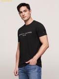  Áo Phong Tommy Hilfiger Cotton Crew Neck Logo T-Shirt Black 