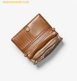  Túi Đeo Chéo Michael Kors Jet Set Small Logo Print Woven Smartphone Crossbody Bag Nâu Logo 32T4GJ6C1O 