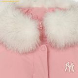  Áo Khoác Phao Dài MLB Curve Long Down New York Yankees 3FDJB1246-50PKM - Hồng 