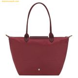  Túi Tote Longchamp Le Pliage Green L Tote bag Pomegranate Grenade - Recycled canvas 
