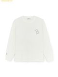  Áo Tay Dài MLB Boston Red Sox Basic Mega Logo Overfit Functional Long Sleeve T-Shirt 3ATSB0554-43IVS Trắng 