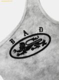  Áo Ba Lỗ 1 Bên Vai Bad Blood Ryan Patch One Shoulder Tank - Washed White w-tnk25-022 
