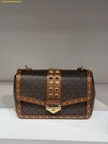  Túi Đeo Chéo Michael Kors Soho Large Studded Signature Logo Shoulder Bag Brown 35S6G1SL3B 