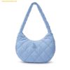 Túi Đeo Vai MLB Quilted Hobo Bag Medium LA Dodgers Blue 3ABQM0936-07SBS