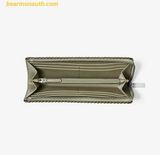  Ví Dài Michael Kors Jet Set Large Pebbled Leather Quarter-Zip Wallet Multicolored Thyme 35F5STVZ7L 