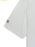  Áo Phông MLB Basic Simple Street Logo Oversized Short Sleeve T-shirt New York Yankees 3ATSB0463-50WHS White 