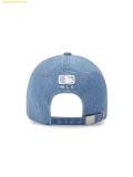  Mũ Lưỡi Trai MLB Damaged Washed Denim Unstructured Ball Cap NY (L.Blue) 3ACPVD34N-50BLL 