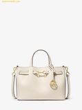  Túi Đeo Chéo Michael Kors Carson Medium Pebbled Leather Satchel Cream 35S5G2ZS5T 