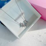  Dây Chuyền, Vòng Cổ Swarovski Idyllia Lilia necklace Butterfly, White, Rhodium plated 5636421 