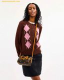  Túi Trống Mini Coach Mini Rowan Crossbody Bag In Signature Canvas With Floral Print CCF31 