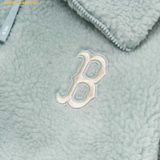  Áo Khoác Lông MLB Basic Stand Neck Mega Logo Soft Dumble Fleece Jumper Boston Red Sox 3AJPF3016-43MTL 