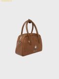  Túi Xách WHOAU Suede Boston Bag Màu Nâu 