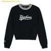 Áo Sweater Nữ MLB Varsity Cursive New York Yankees Sweatshirts 3FMTV0344-50BKS Màu Đen