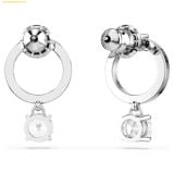  Bông Tai, Khuyên Tai Swarovski Constella hoop earrings Round cut, White, Rhodium plated 5563278 