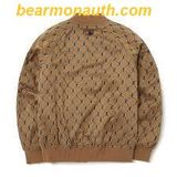  Áo Khoác Bomber MLB Diamond Monogram Jacquard Baseball Jumper B (Beige) 3AJPM0224-43BGS Màu Nâu 