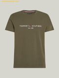  Áo Phong Tommy Hilfiger Logo Embroidery Slim T-Shirt Aegean Sea 