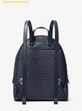  Balo Michael Kors Rhea Medium Signature Logo Backpack Xanh Navy Logo 35S5SRAB2B 