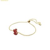  Lắc Tay, Vòng Tay Swarovski conic Swan bracelet, Swan, Small, Gold 