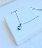  Dây Chuyền, Vòng Cổ Swarovski Birthstone Pendant Square cut, December, Blue, SKU 5651707 