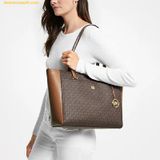  Túi Tote Michael Kors MK Maisie Large Logo 3-in-1 Tote Bag - SKU: 35T1G5MT7B - Nâu Logo 
