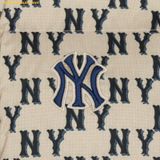  Áo Khoác Phao MLB Classic Monogram Print Short Padding NY 3ADJM0736-50CRD - Trắng Kem 