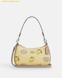  Túi Đeo Vai Coach Teri Shoulder Bag With Lemon Print Garden Glade Multi Olive CBA53 