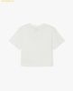  Áo Crop MLB Women's Heart Medium Logo Slim Crop Short Sleeve T-shirt NY (Ivory) 3FTSH0243-50IVS 
