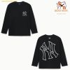 Áo Tay Dài MLB Basic Mega Logo Loose Fit Long Sleeve T Shirts New York 3ATSB0544-50BKS
