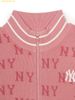  Áo Cardigan MLB Women's Classic Monogram Chenille Zip-Up Cardigan NY (Hồng) 3FKCM0344-50PKS 