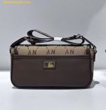  Túi Đeo Chéo MLB Diamond Monogram Jacquard NY Yankees 7ACRM046N-50BRS Nâu 