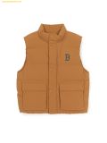  Áo Ghile Phao MLB Mega Logo Heavyweight Padded Vest BOS (Camel) Nâu 3ADVB0146-43CAS 