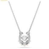  Dây Chuyền Swarovski Symbolica pendant Crystal pearl, Round cut, Pavé, Horse shoe, White, Rhodium plated 5736972 